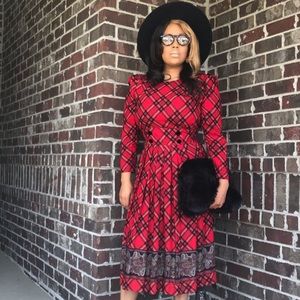 Vintage Plaid Dress